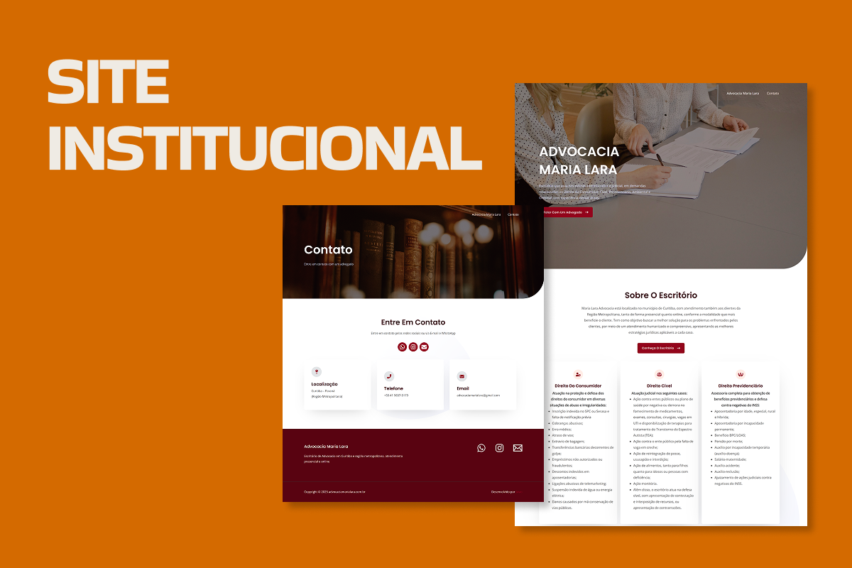 Projeto de website institucional