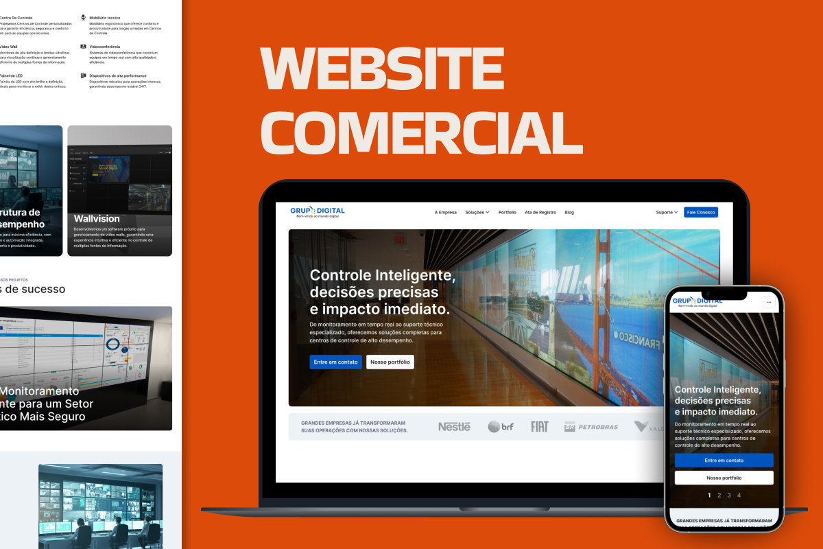 Projeto de website comercial